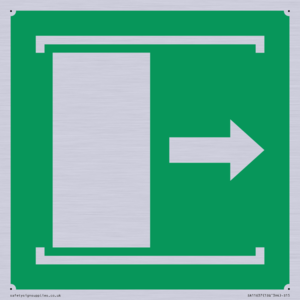 E033 safe condition door slides right to open